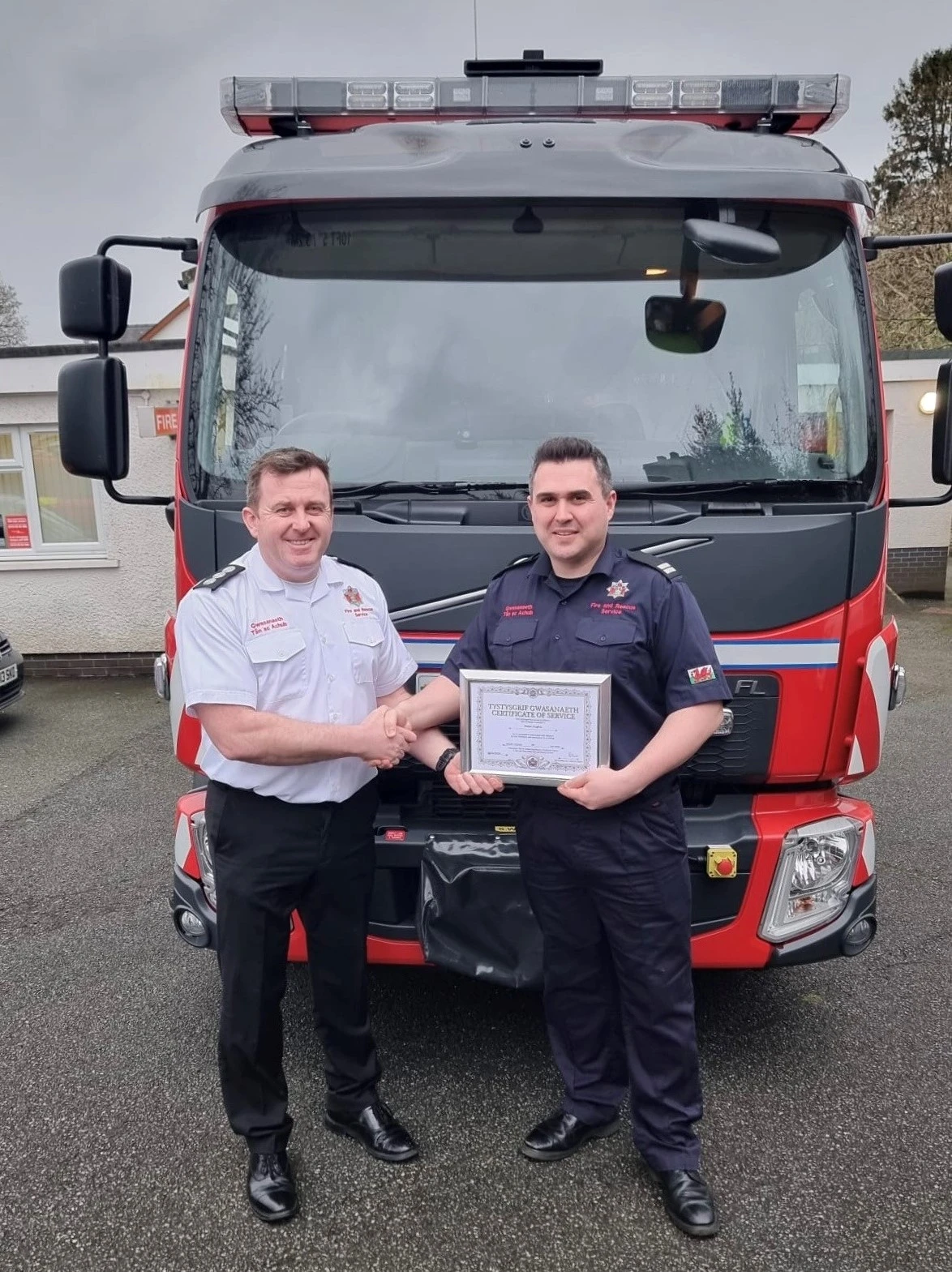 30 Years of Combined Service at Tregaron Fire Station